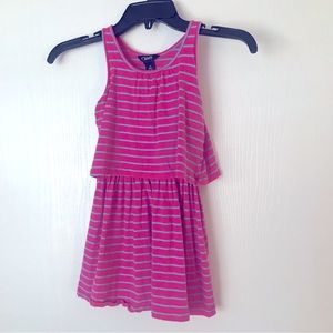 Chaps girl size 5 |sleeveless | pink/Turquoise stripe tank casual| summe…